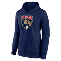 Florida Panthers Women's Primary Logo Pullover Hoodie - Navy Hoodies