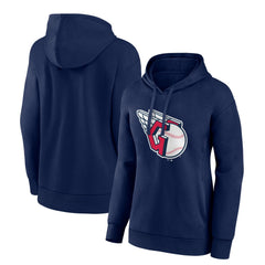 Cleveland Guardians Women's Core Logo Pullover Hoodie Navy