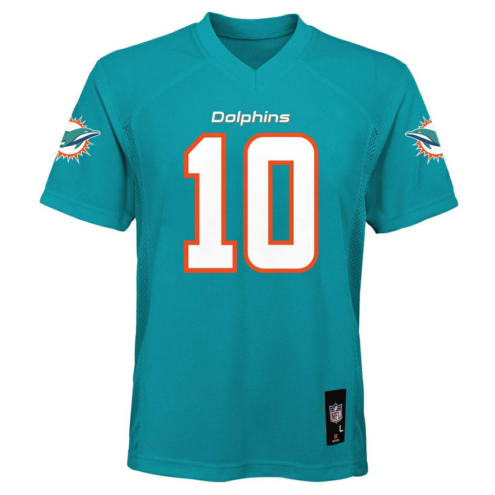 Tyreek Hill Miami Dolphins Youth Replica Player Jersey - Aqua on sale