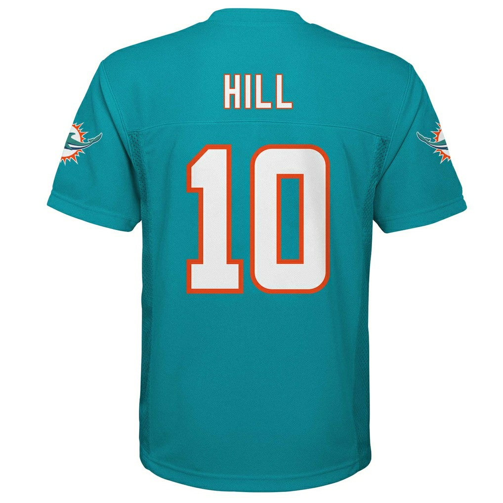 Tyreek Hill Miami Dolphins Youth Replica Player Jersey - Aqua on sale