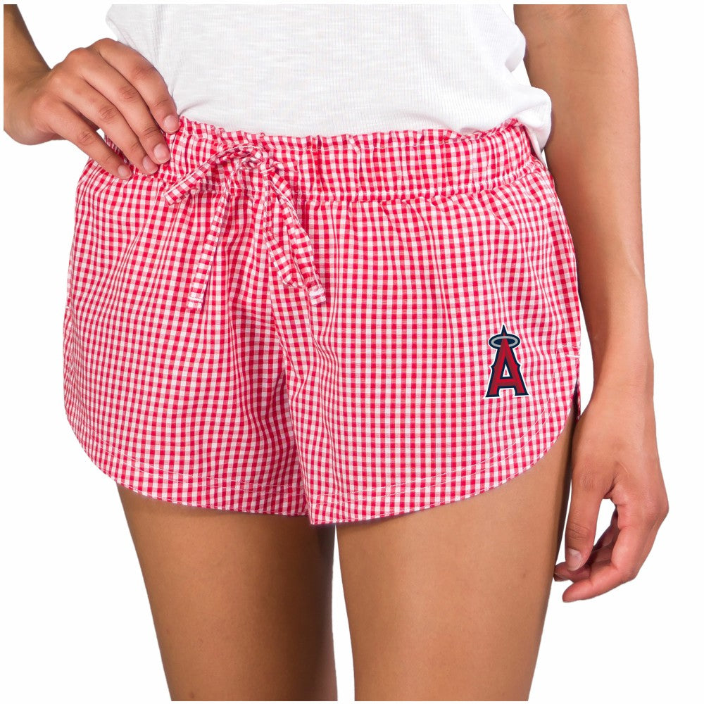 Los Angeles Angels Concepts Sport Women's Tradition Woven Shorts Red