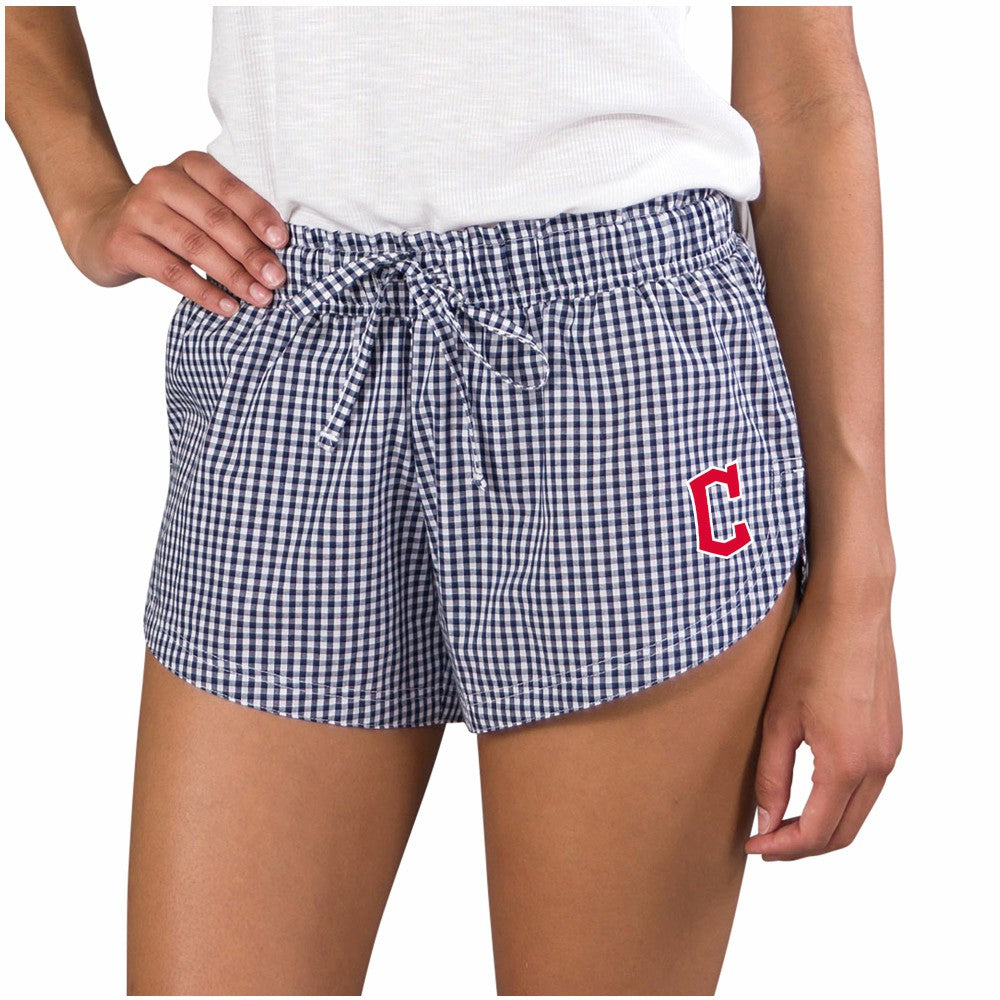 Cleveland Guardians Concepts Sport Women's Tradition Woven Shorts Navy