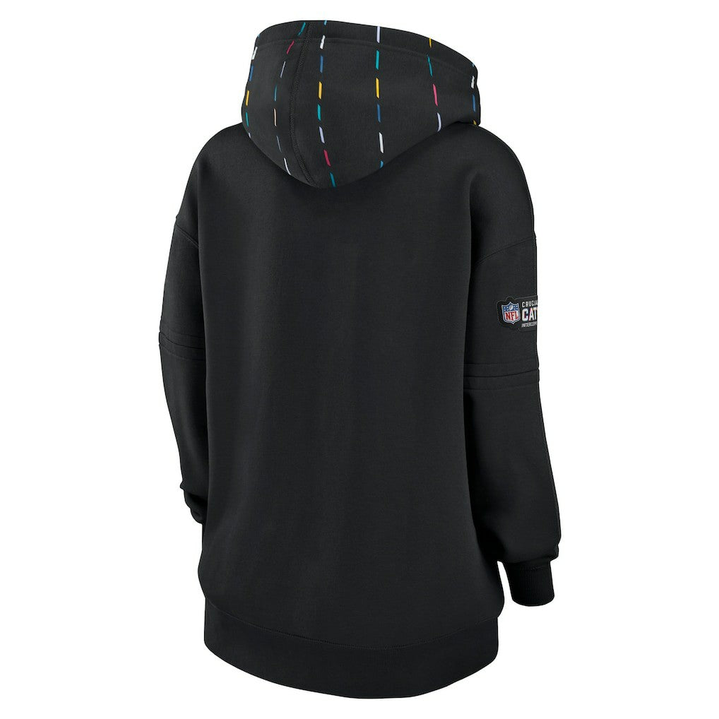 New Orleans Saints Women's 2023 NFL Crucial Catch Club Pullover Hoodie - Black outlet