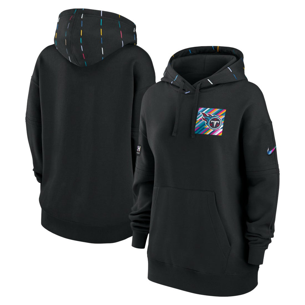 Tennessee Titans Women's 2023 NFL Crucial Catch Club Pullover Hoodie - Black on sale