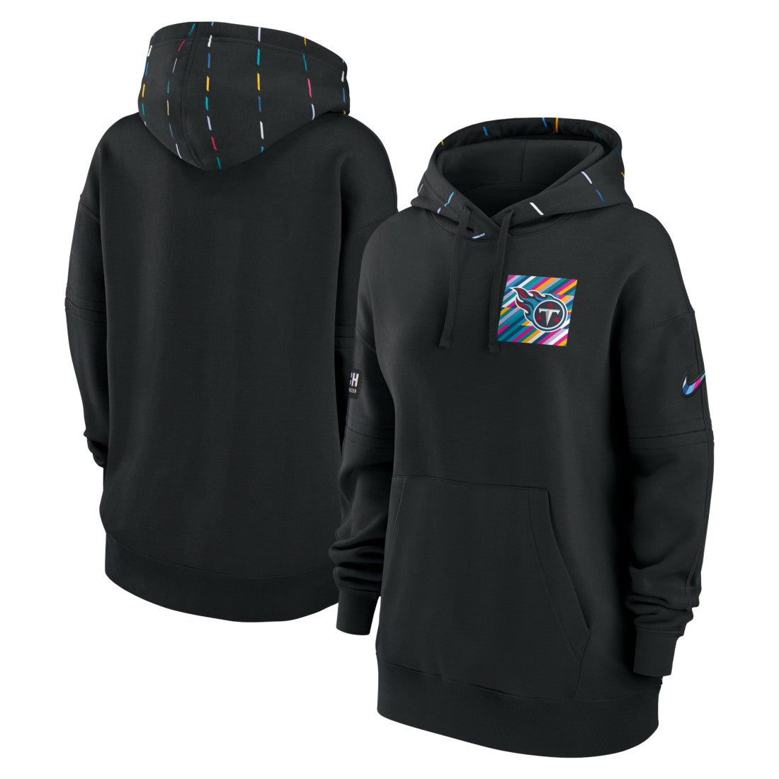Tennessee Titans Women's 2023 NFL Crucial Catch Club Pullover Hoodie - Black on sale