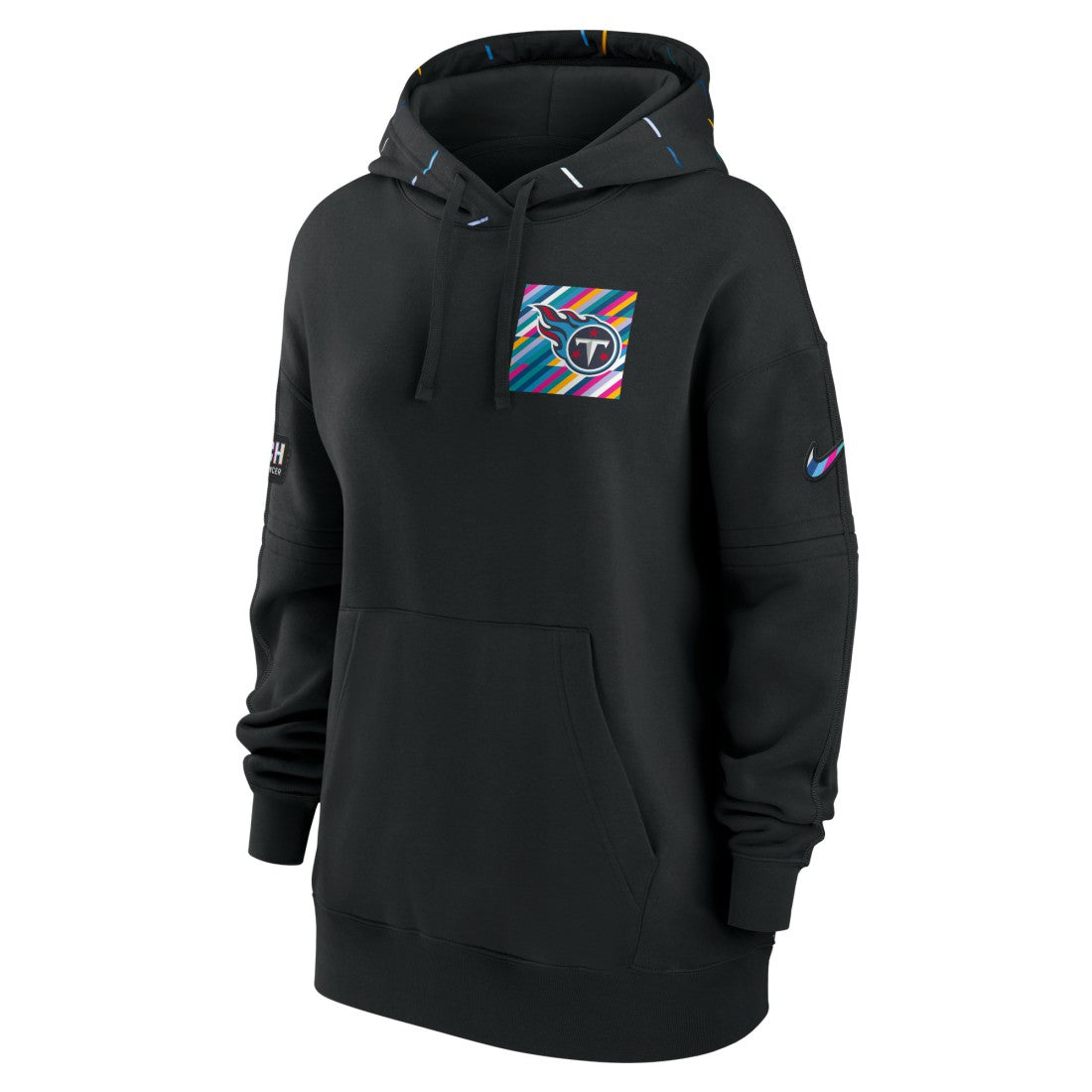 Tennessee Titans Women's 2023 NFL Crucial Catch Club Pullover Hoodie - Black on sale