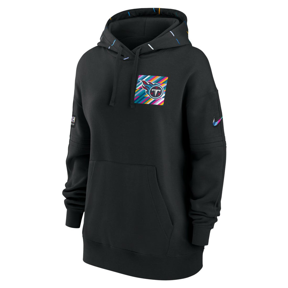 Tennessee Titans Women's 2023 NFL Crucial Catch Club Pullover Hoodie - Black on sale