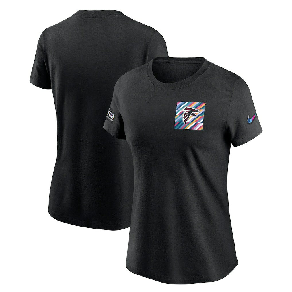Atlanta Falcons Women's Crucial Catch Sideline Tri-Blend T-Shirt - Black sale