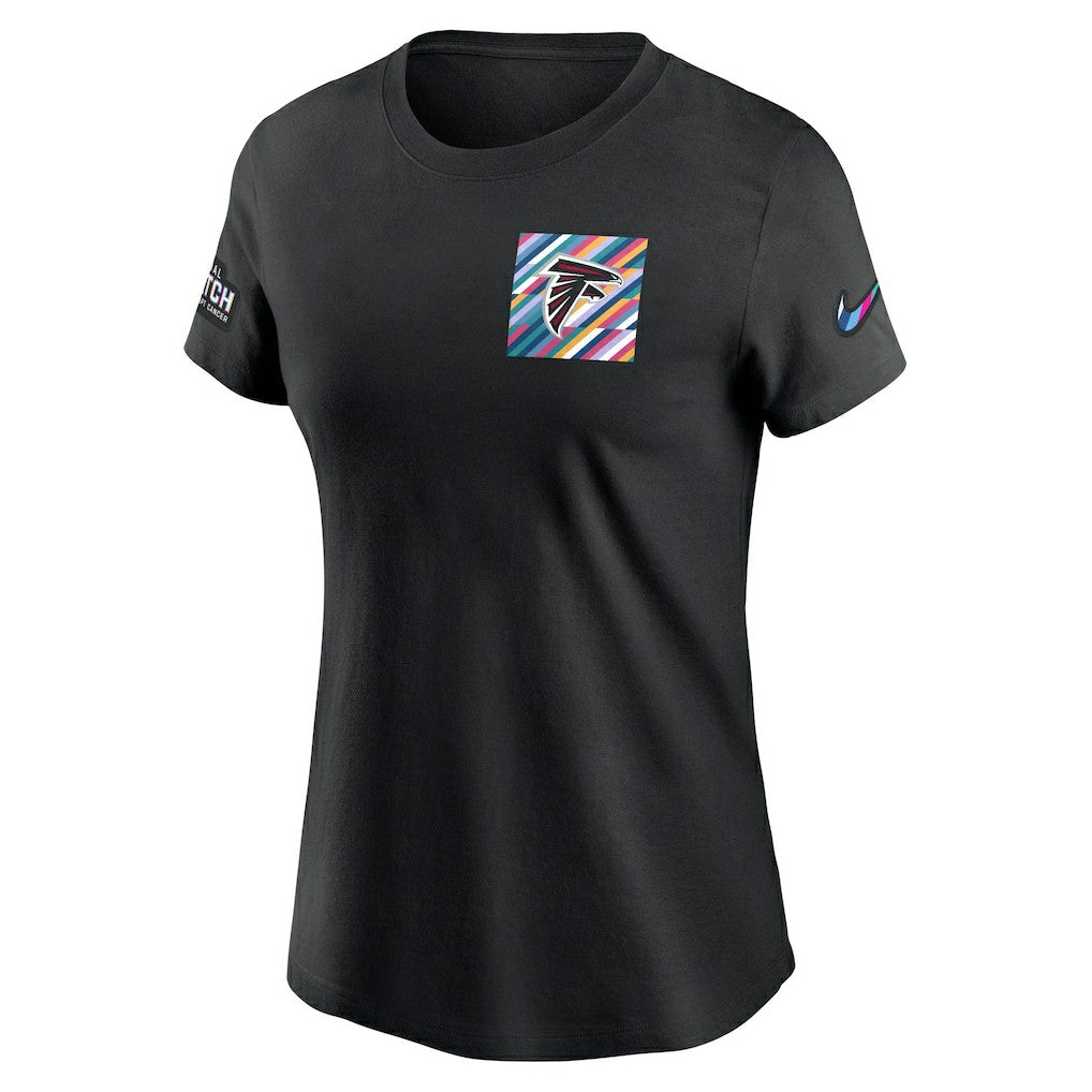 Atlanta Falcons Women's Crucial Catch Sideline Tri-Blend T-Shirt - Black sale
