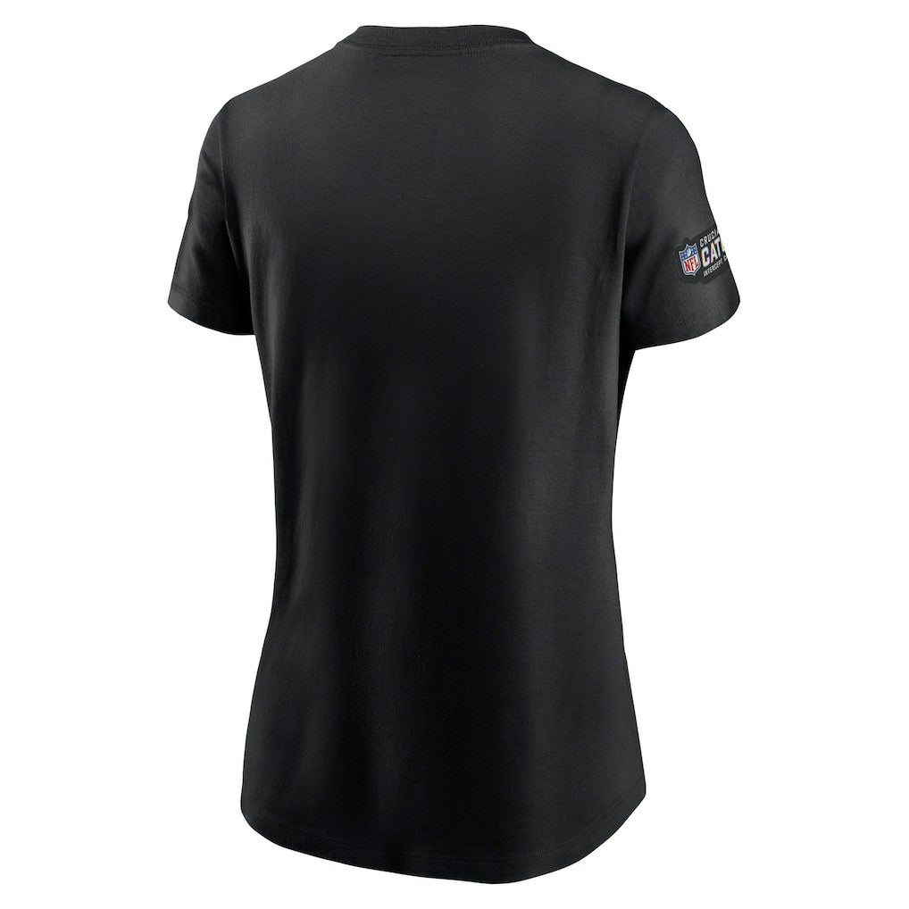 Atlanta Falcons Women's Crucial Catch Sideline Tri-Blend T-Shirt - Black sale