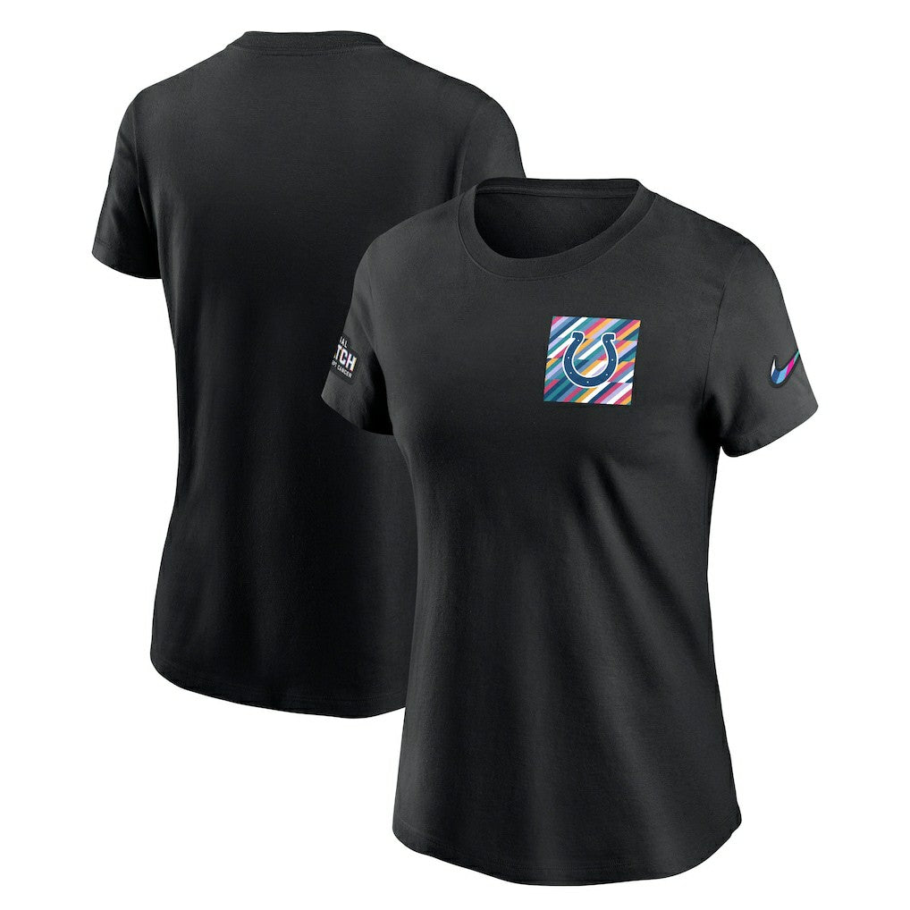 Indianapolis Colts Women's Crucial Catch Sideline Tri-Blend T-Shirt - Black outlet
