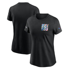 Indianapolis Colts Women's Crucial Catch Sideline Tri-Blend T-Shirt - Black outlet