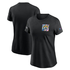 Jacksonville Jaguars Women's Crucial Catch Sideline Tri-Blend T-Shirt - Black online