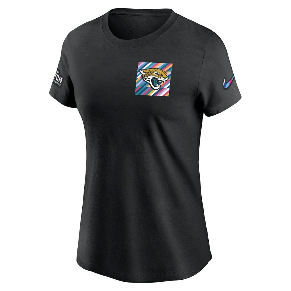 Jacksonville Jaguars Women's Crucial Catch Sideline Tri-Blend T-Shirt - Black online