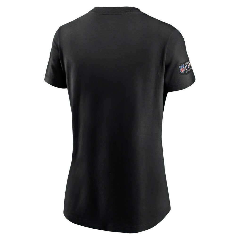 Jacksonville Jaguars Women's Crucial Catch Sideline Tri-Blend T-Shirt - Black online