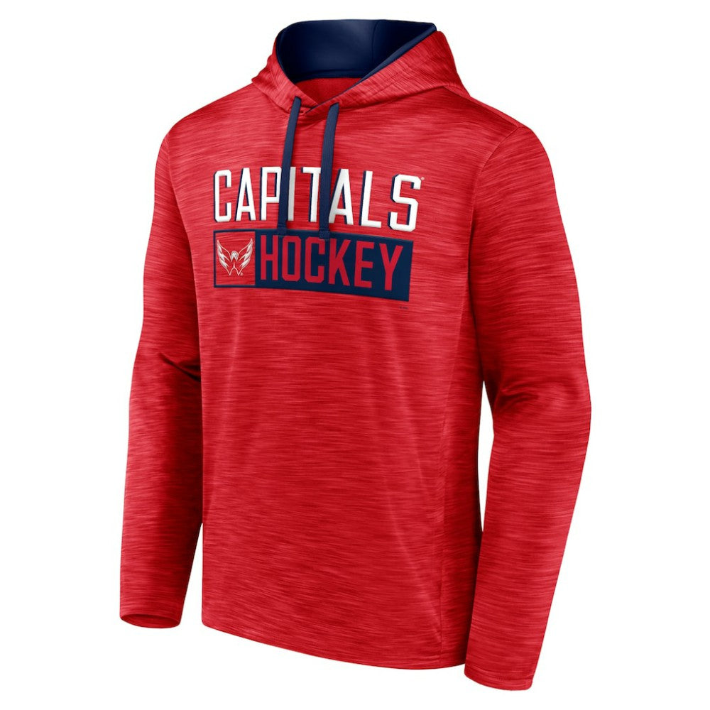 Washington Capitals Fanatics Close Shave Pullover Hoodie - Heather Red Hoodies