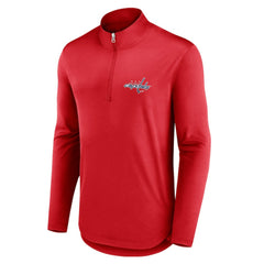 Washington Capitals Fanatics Mock Neck Quarter-Zip Top - Red Tops