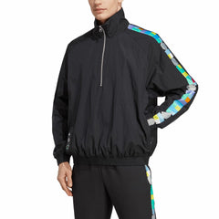 Peter Saville x Manchester United Half-Zip Pullover Jacket – Black for sale