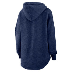 Boston Red Sox Women's Luxe Pullover Hoodie Heather Navy