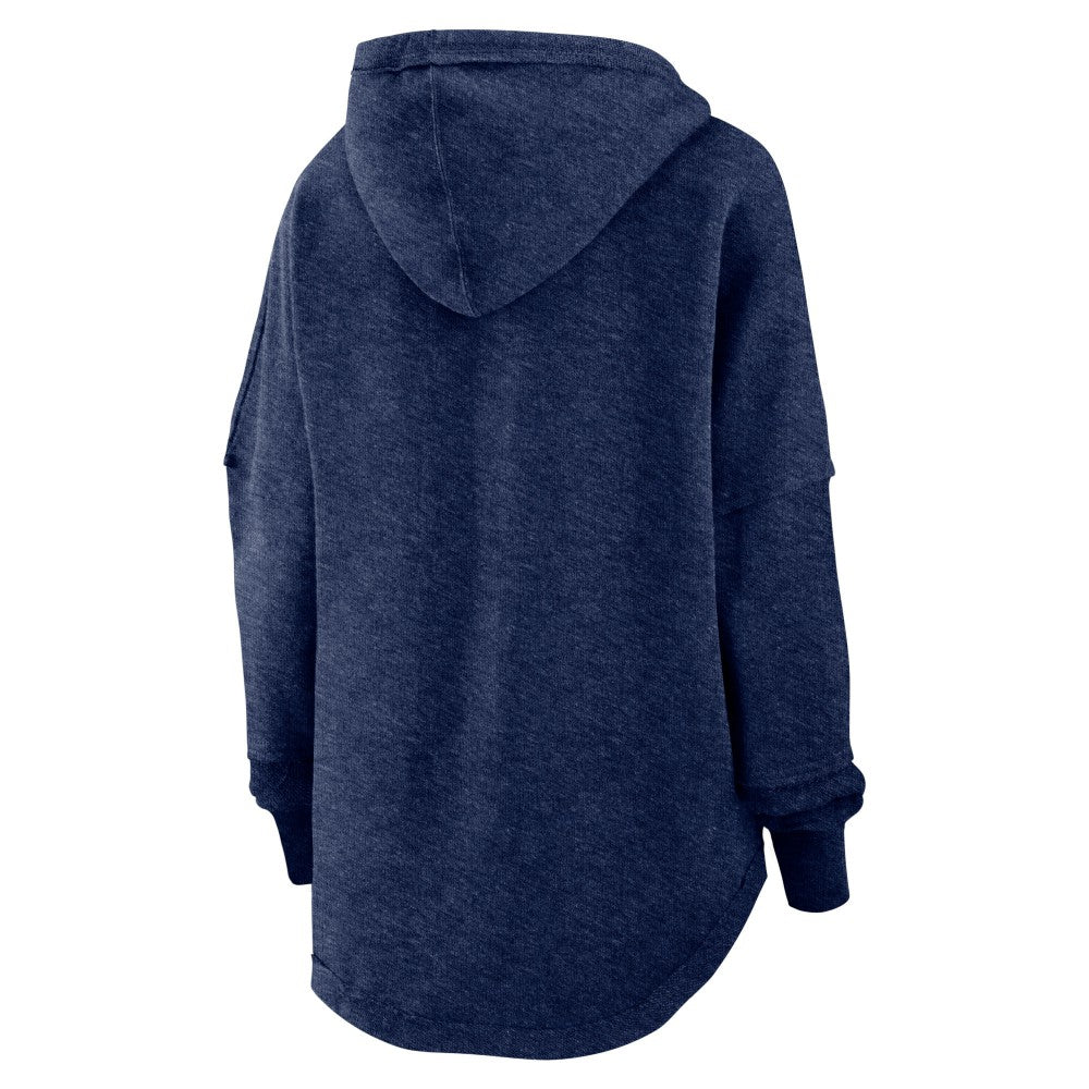 Houston Astros Women's Luxe Pullover Hoodie Heather Navy