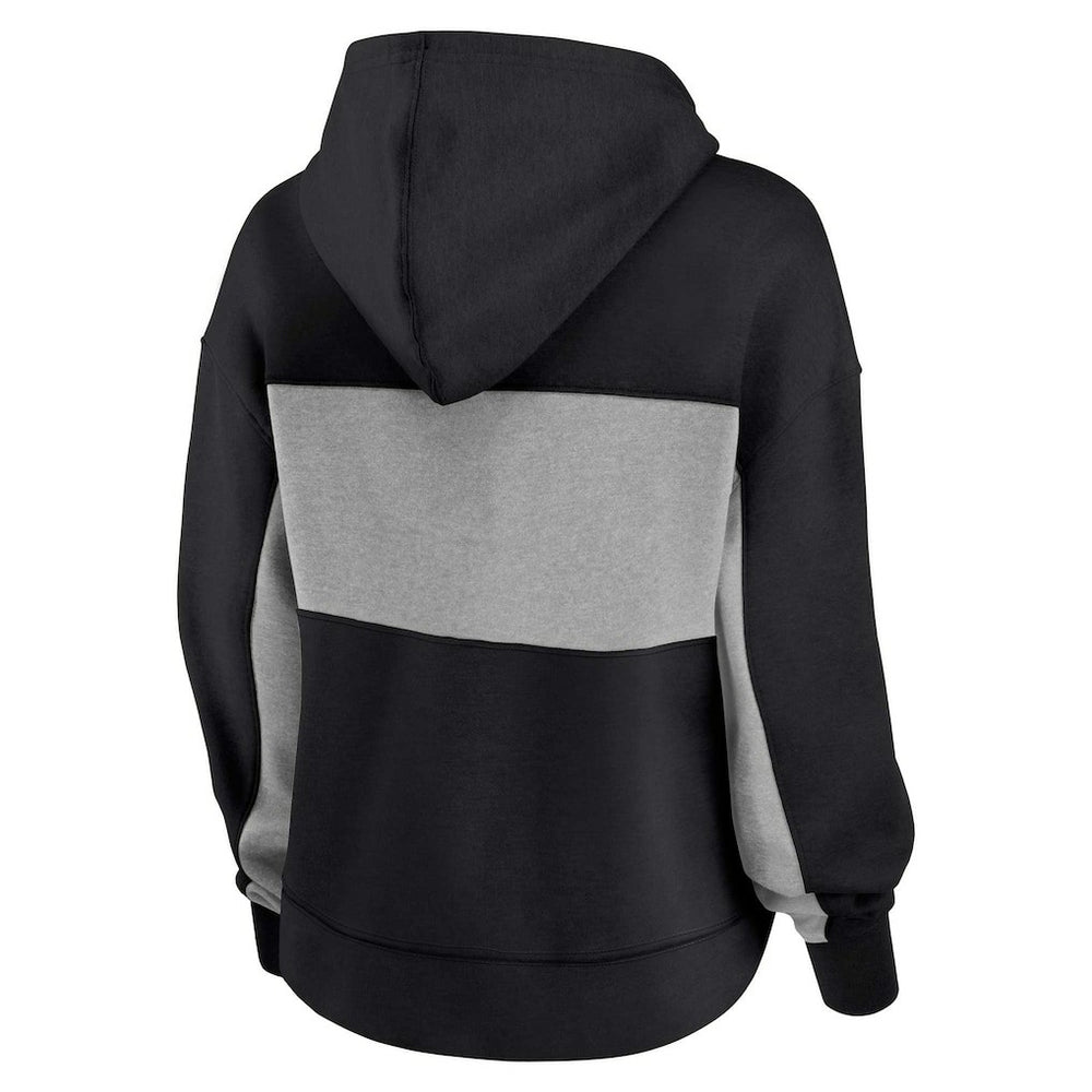 New Orleans Saints Women's Filled Stat Sheet Lighweight Modest Crop Hoodie - Black sale