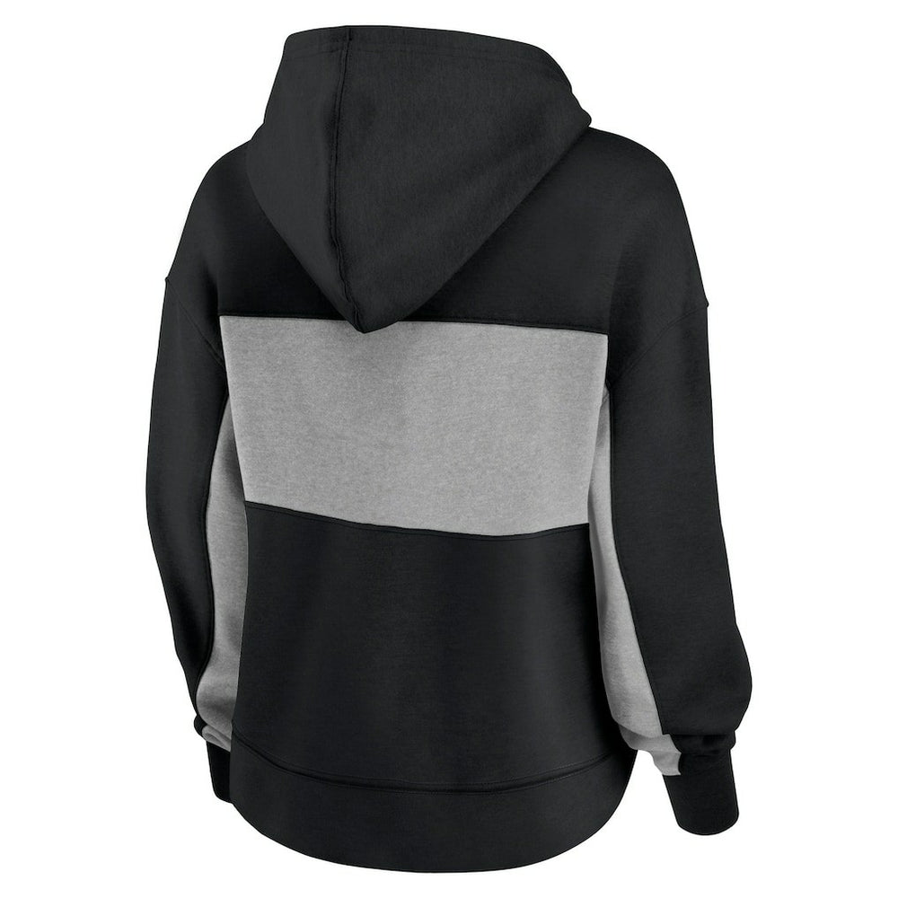 Carolina Panthers Women's Filled Stat Sheet Lighweight Modest Crop Hoodie - Black discount