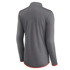 Cleveland Browns Women's Adult Corner Long Sleeve 1/4 Zip Top - Gray on sale