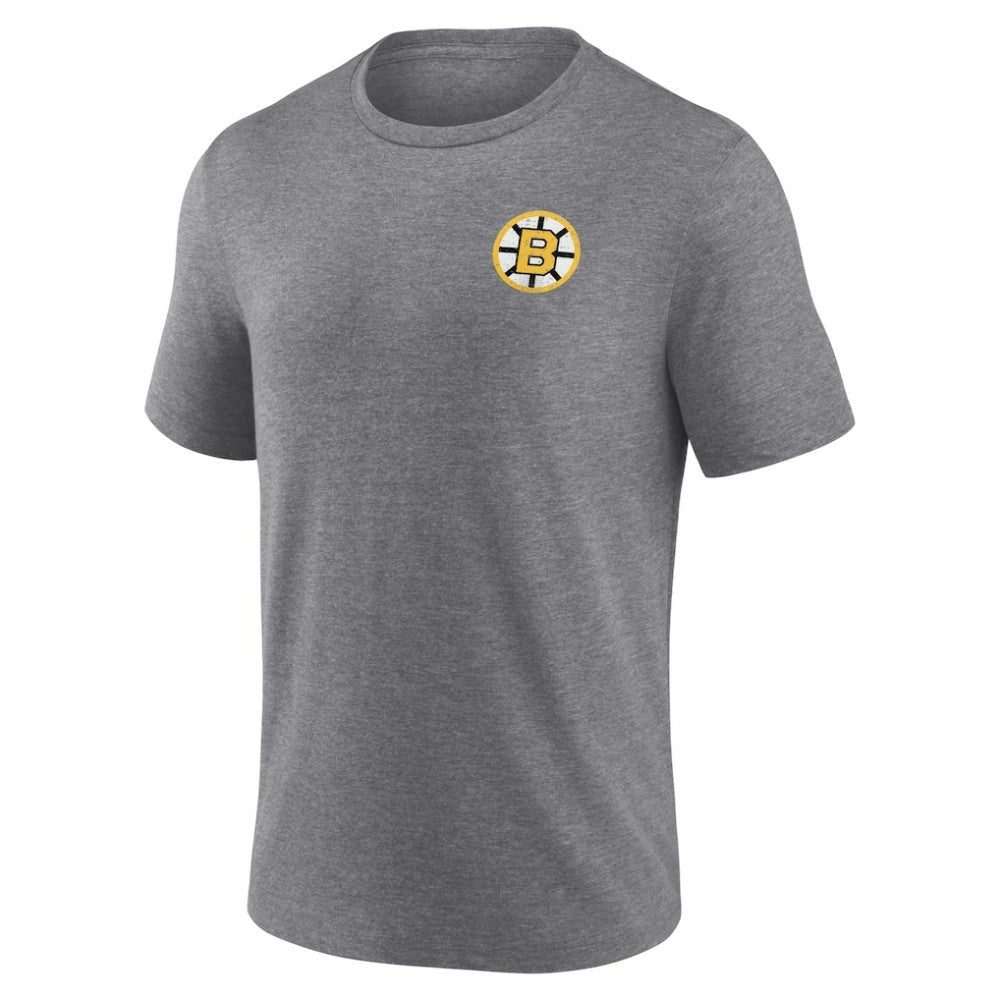 Boston Bruins Fanatics Winger Tri-Blend T-Shirt - Heather Gray T-shirts
