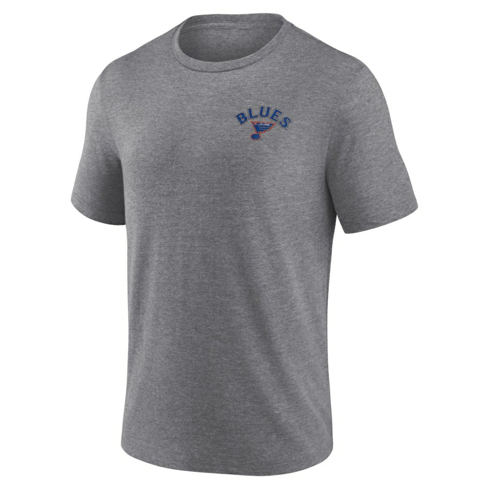 St. Louis Blues Fanatics Winger Tri-Blend T-Shirt - Heather Gray T-shirts