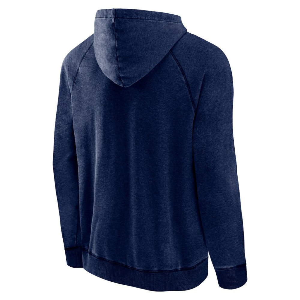 Seattle Kraken Fanatics Shoulder-To-Shoulder Raglan Pullover Hoodie - Heather Deep Sea Blue Hoodies