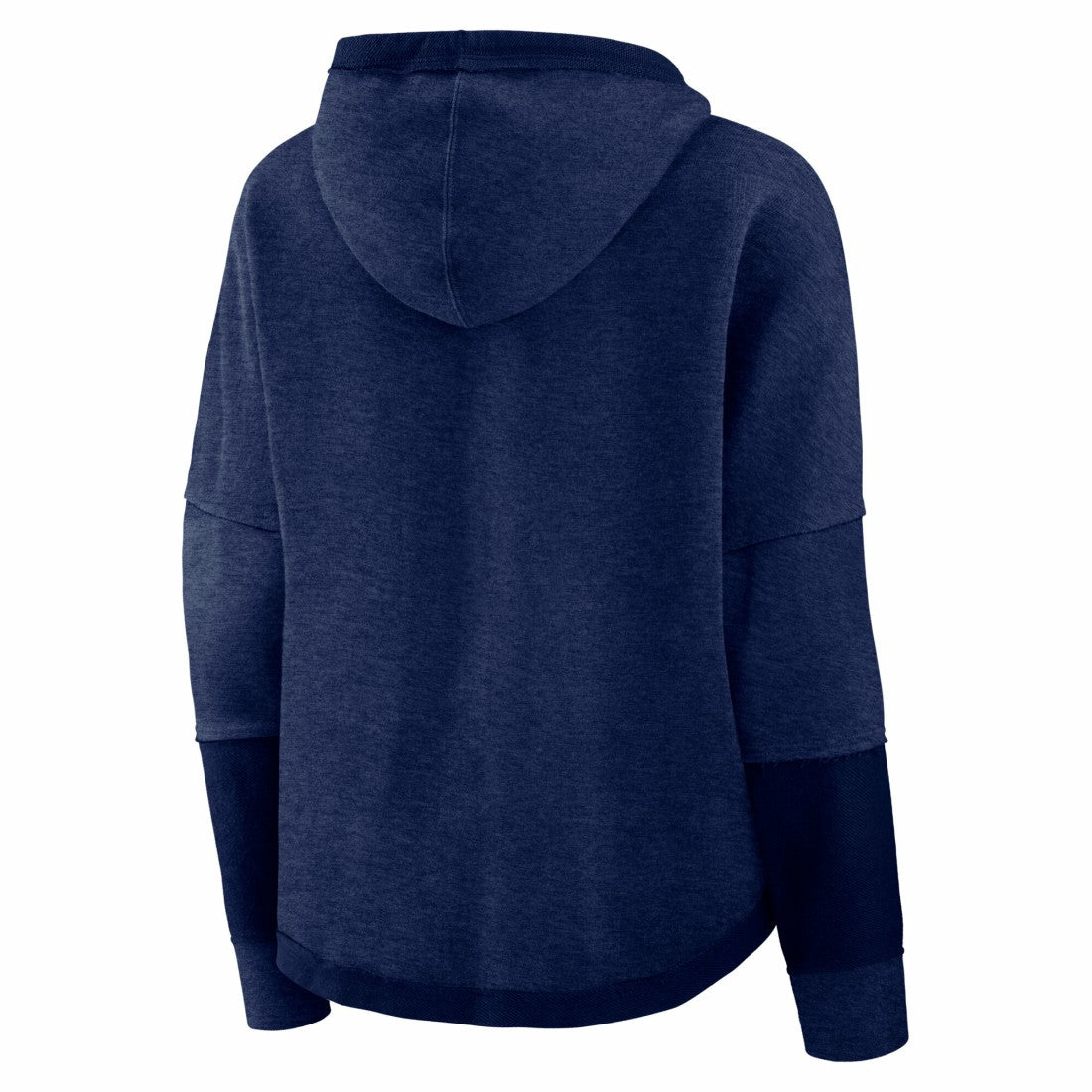 Tennessee Titans Women's Lightewight Modest Crop Lounge Helmet Arch Pullover Hoodie - Navy for sale