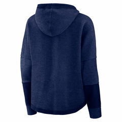 Tennessee Titans Women's Lightewight Modest Crop Lounge Helmet Arch Pullover Hoodie - Navy for sale