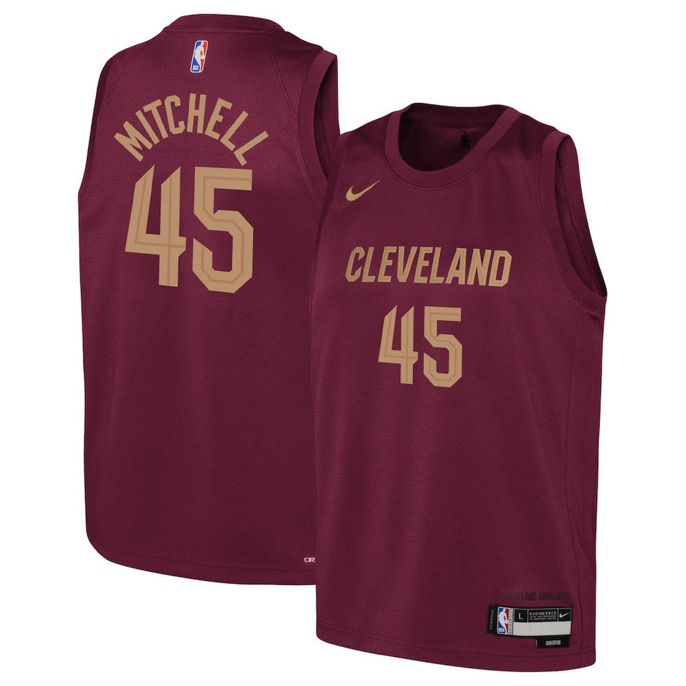 Donovan Mitchell Cleveland Cavaliers Youth Swingman Jersey sale - Icon Editi- Wine cheap