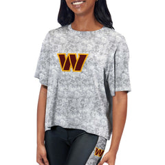 Washington Commanders Certo Women's Cropped Turnout T-Shirt - Gray online