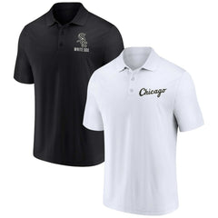 Chicago White Sox Two-Pack Logo Lockup Polo Set Black/White