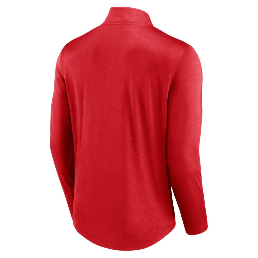 Los Angeles Angels Quarterback Quarter-Zip Top Red