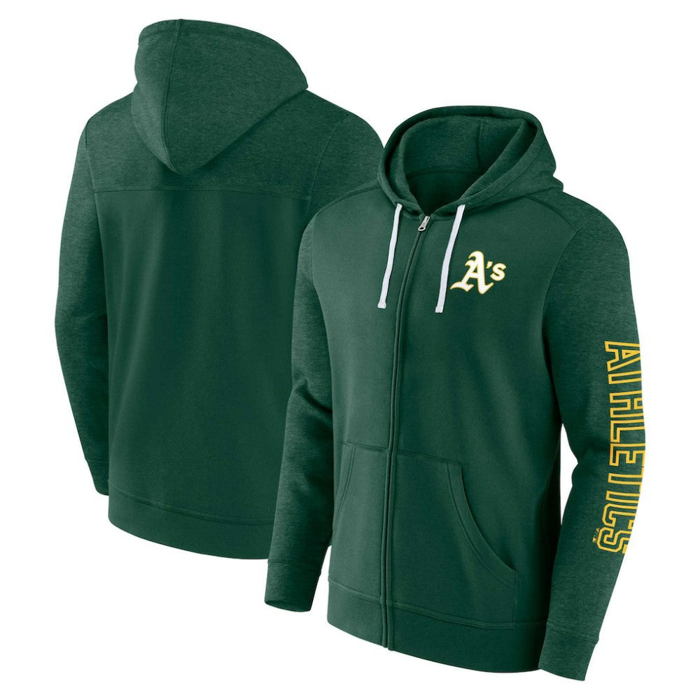 Athletics Offensive Line Up Lightweight Full-Zip Hoodie Green