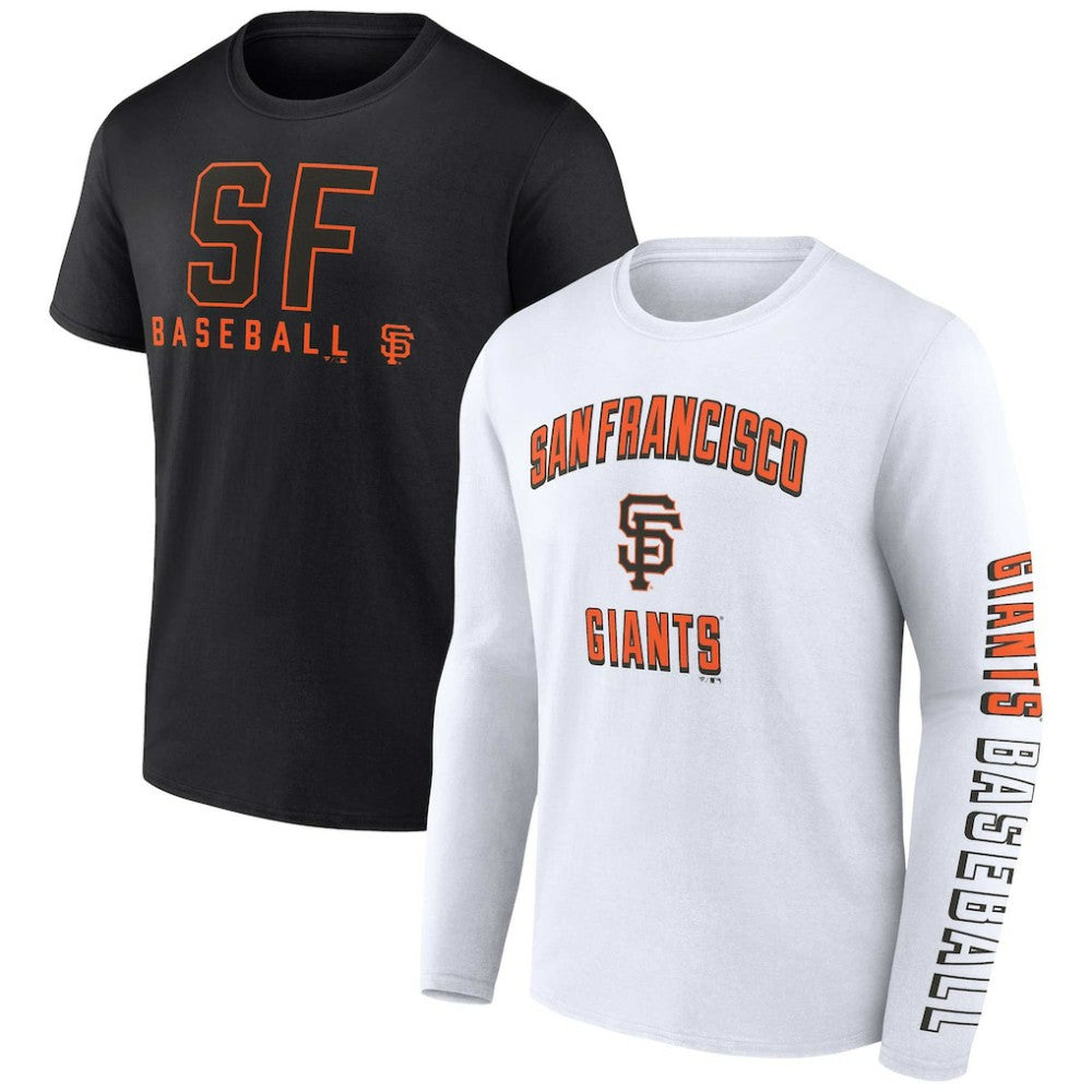 San Francisco Giants Two-Pack Combo T-Shirt Set Black/White