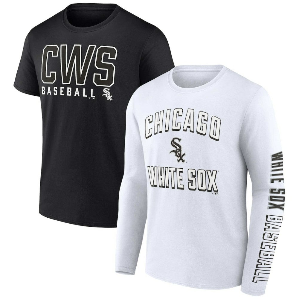 Chicago White Sox Two-Pack Combo T-Shirt Set Black/White