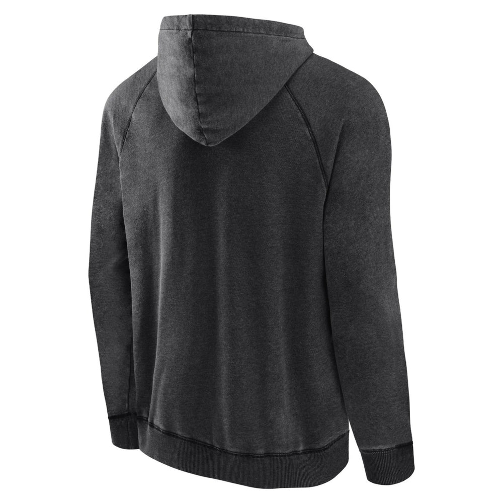 Toronto Raptors Foul Trouble Snow Wash Raglan Pullover Hoodie - Heather Charcoal sale
