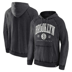 Brooklyn Nets Foul Trouble Snow Wash Raglan Pullover Hoodie - Heather Charcoal on sale