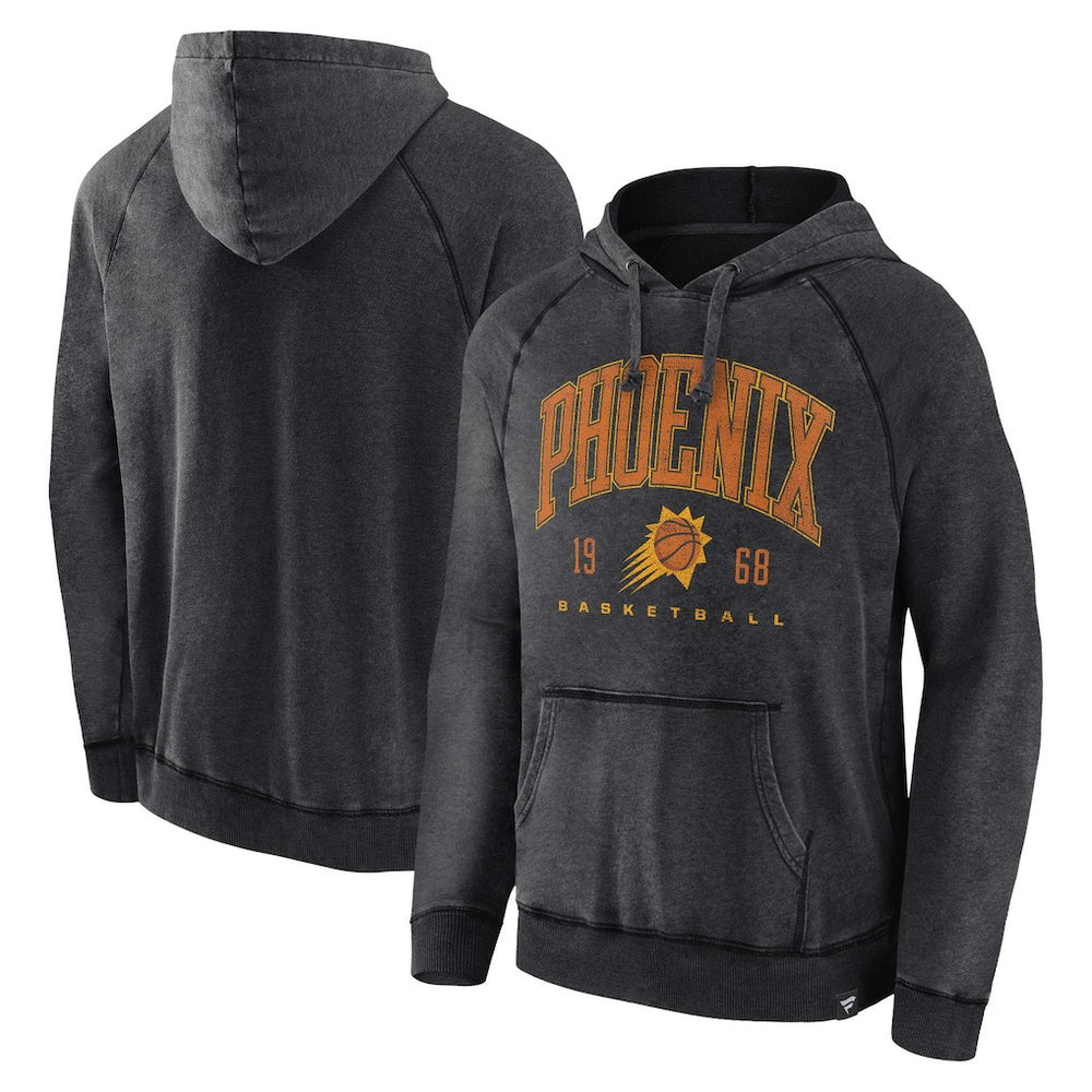 Phoenix Suns Foul Trouble Snow Wash Raglan Pullover Hoodie sale - Heather Charcoal for sale