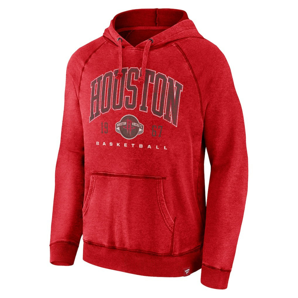 Houston Rockets Foul Trouble Snow Wash Raglan Pullover Hoodie sale - Heather Red sale