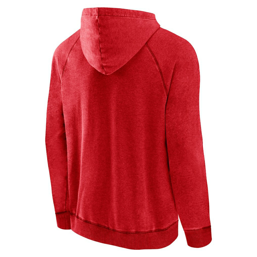 Houston Rockets Foul Trouble Snow Wash Raglan Pullover Hoodie sale - Heather Red sale
