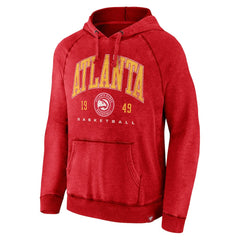 Atlanta Hawks Foul Trouble Snow Wash Raglan Pullover Hoodie - Heather Red shop
