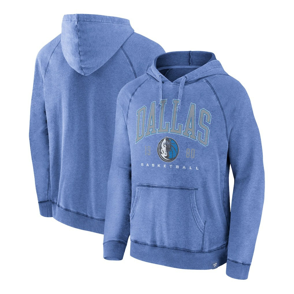 Dallas Mavericks Foul Trouble Snow Wash Raglan Pullover Hoodie sale - Heather Blue outlet