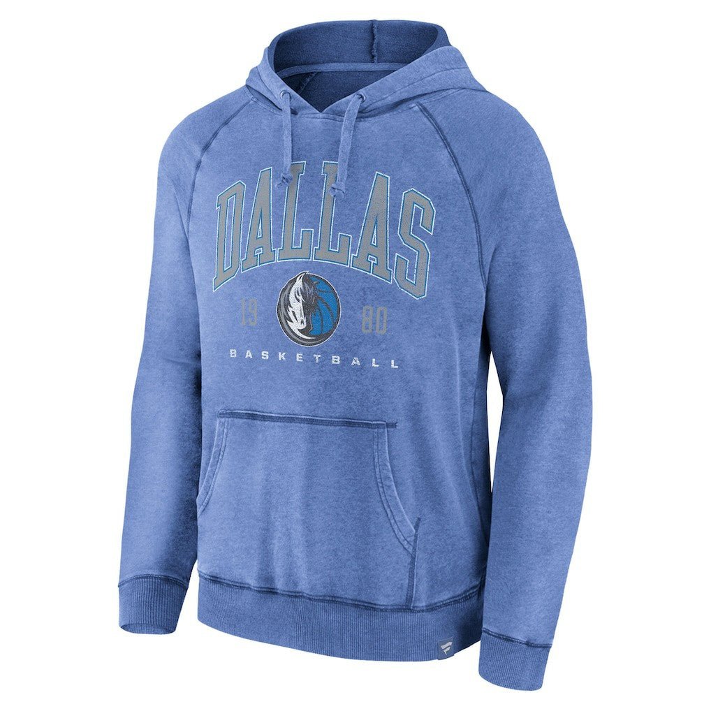 Dallas Mavericks Foul Trouble Snow Wash Raglan Pullover Hoodie sale - Heather Blue outlet