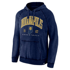 Indiana Pacers Foul Trouble Snow Wash Raglan Pullover Hoodie - Heather Navy sale