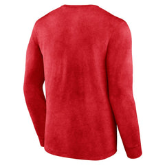 Chicago Bulls Front Court Press Snow Wash Long Sleeve T-Shirt sale - Heather Red shop