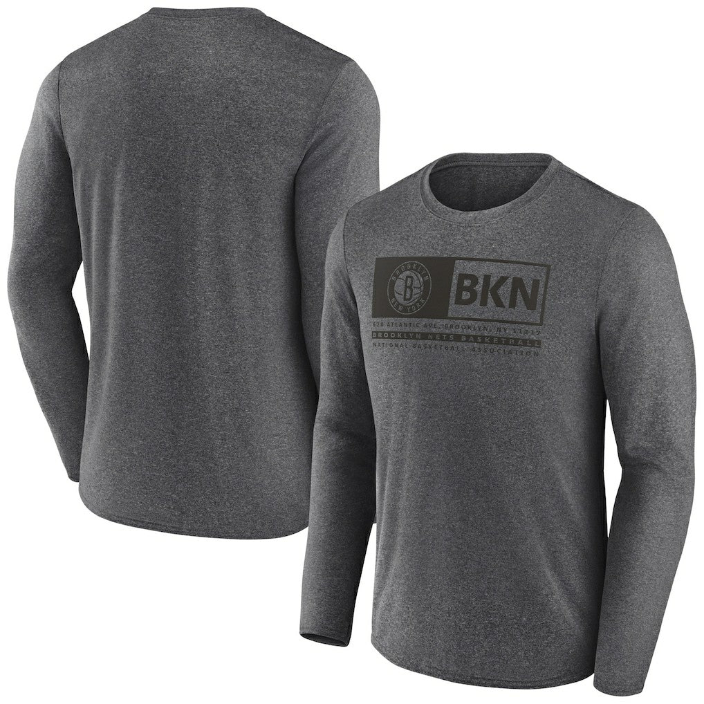 Brooklyn Nets Three-Point Play T-Shirt - Heather Charcoal on sale